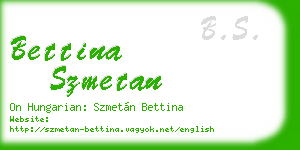 bettina szmetan business card